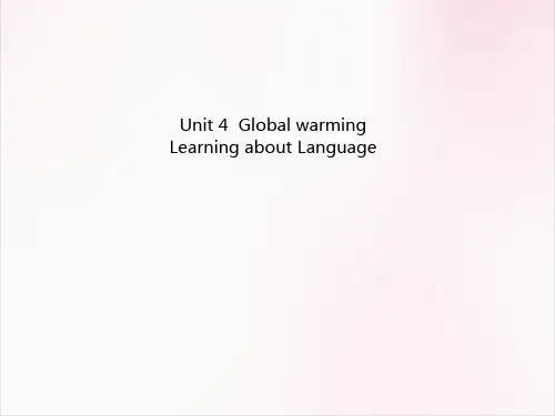 高中英语选修6 Unit 4 Learning about Language
