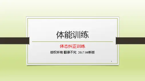 一、身体姿态评估与纠正