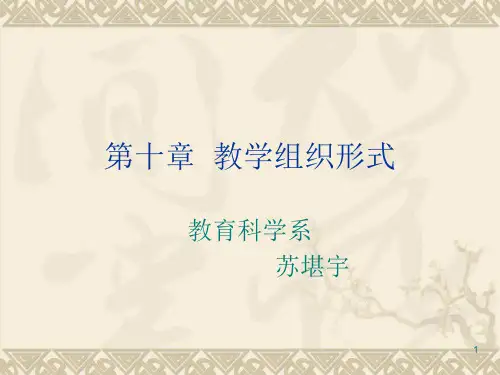 教学组织形式概述.ppt