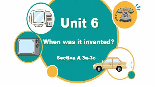 人教版英语九年级上册Unit 6 Section A 3a-3c