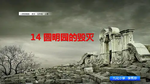 五年级上册语文-14《圆明园的毁灭》(41张ppt)人教部编版公开课课件