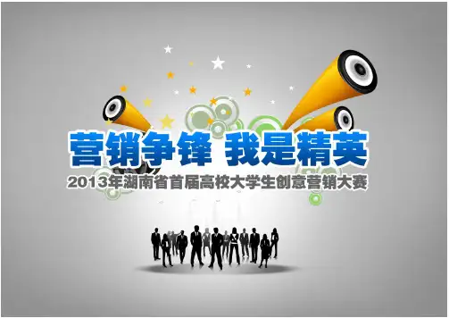 2013湖南省首届高校大学生创意营销大赛(活动方案)1112