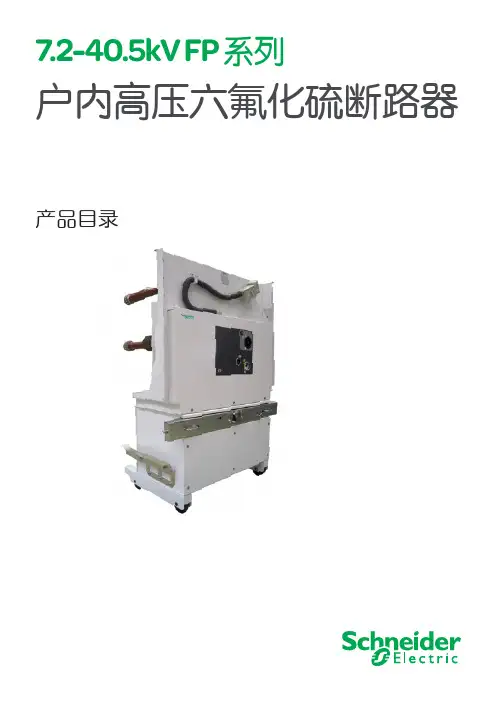 施耐德7.2kV-40.5kV FP系列户内高压六氟化硫断路器