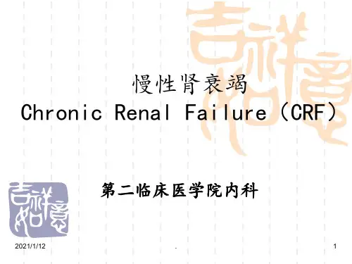 慢性肾衰(教学用)PPT课件