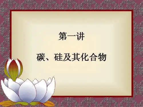 第一讲 碳、硅及其化合物(ppt)