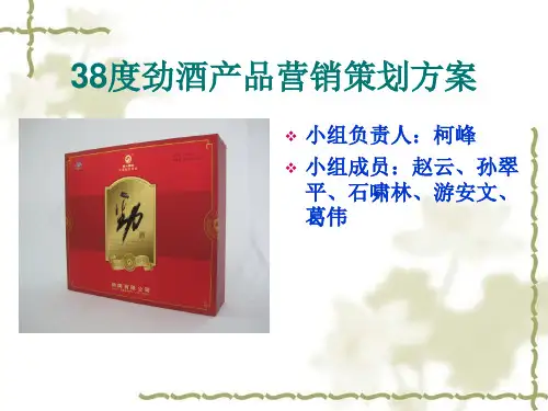 某酒产品营销策划方案PPT(共 37张)