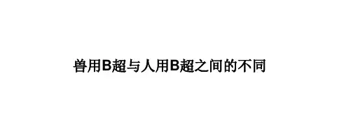 兽用B超与人用B超之间的不同