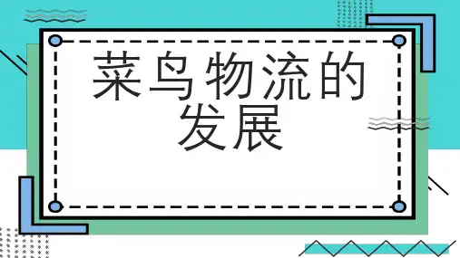 菜鸟物流的发展