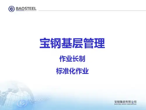 宝钢现代化管理PPT课件