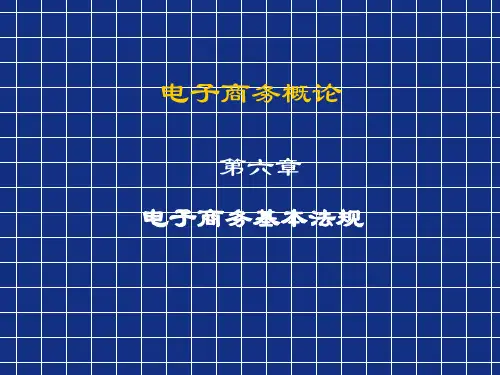 电子商务法规(PPT31页)