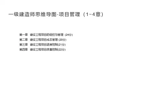 一级建造师思维导图-项目管理(1~4章)
