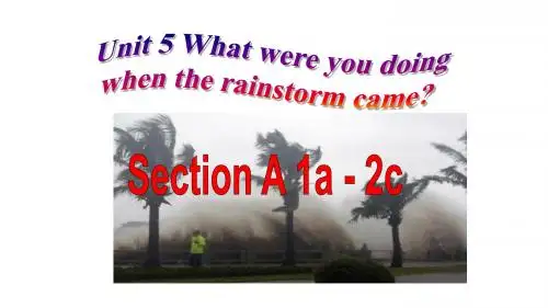人教新目标八年级下册Unit5  Section A 1a - 2c(共16张PPT)