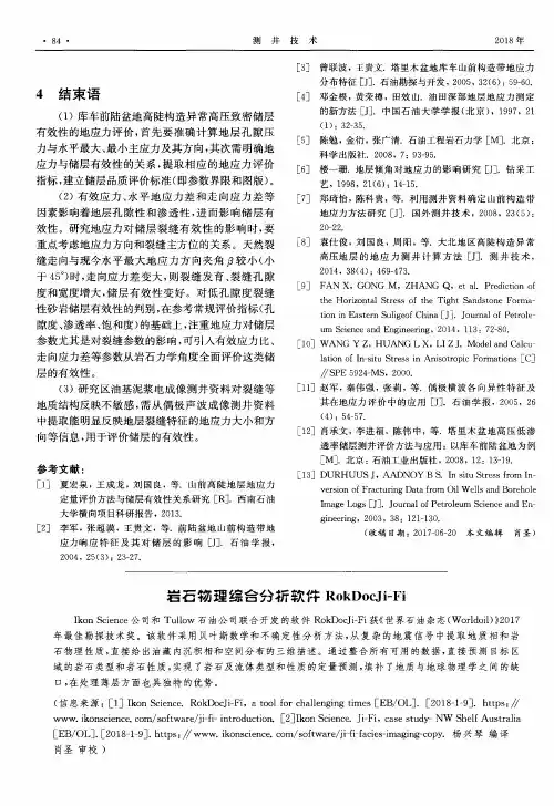 岩石物理综合分析软件RokDocJi-Fi