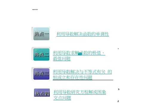 《创新设计》数学一轮复习(理科)人教A配套课件第3章专题探究课导数问题中的热点题型