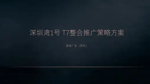 【策略-推广提案】深圳湾1号T7策略推广方案