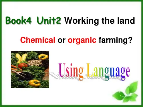 人教版高中英语必修4Unit2WorkingthelandUsingLanguage课件