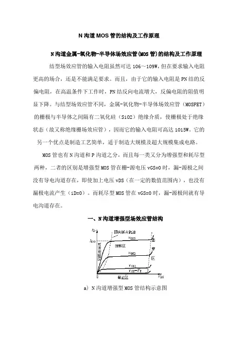 N沟道MOS管的结构及工作原理