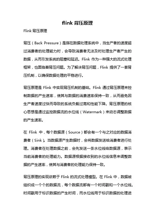 flink 背压原理