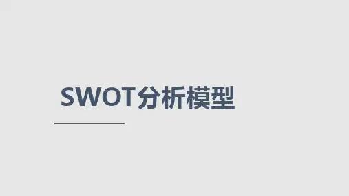 SWOT分析带案例PPT课件