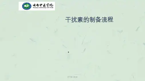 干扰素制备的工艺流程图课件