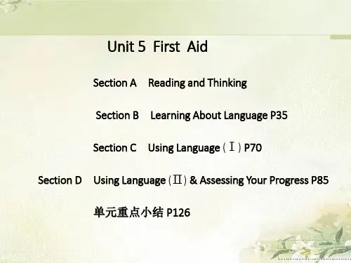 新教材 人教版高中英语选择性必修第二册 Unit 5 First Aid 精品教学课件(共134页)