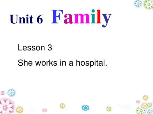 四年级Unit6  lesson3