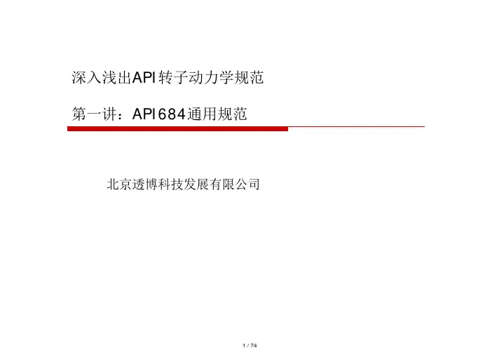 深入浅出API转子动力学-第一讲API684规范.pdf