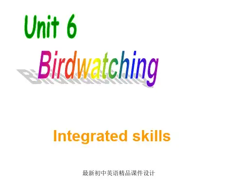 最新牛津译林版八年级英语上册 Unit 6 Bird watching Integrated skills精品课件(1)