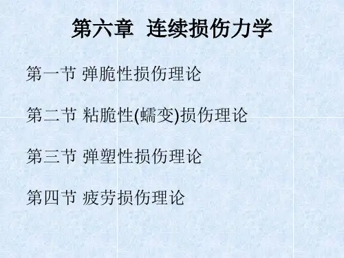 第六章-连续损伤力学