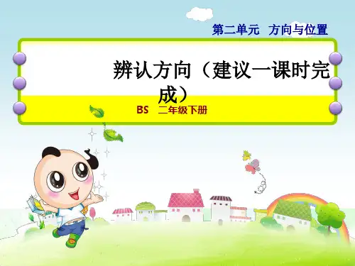  辨认方向PPT课件