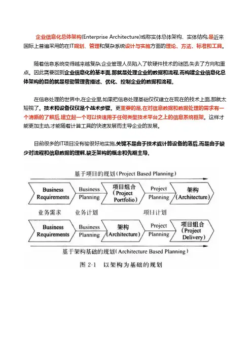 企业信息化总体架构