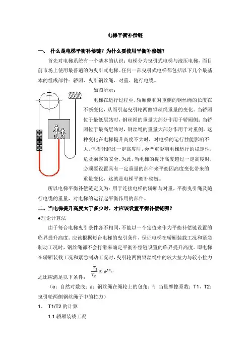 电梯平衡补偿链