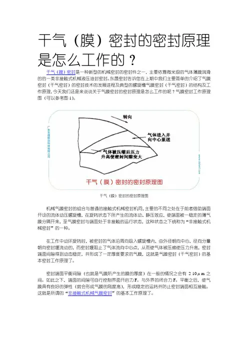 干气(膜)密封的密封原理是怎么工作的？