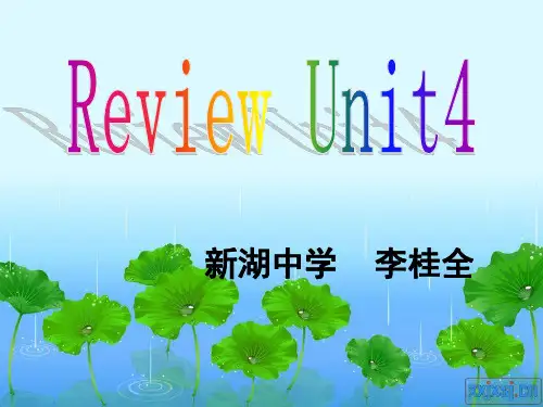 新人教版八年级英语上册unit4复习 精品 PPT课件