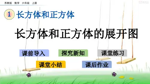 苏教版六年级数学上册1 长方体和正方体的展开图课件