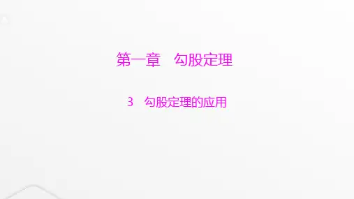 北师大版八年级数学上册第一章勾股定理勾股定理的应用课件