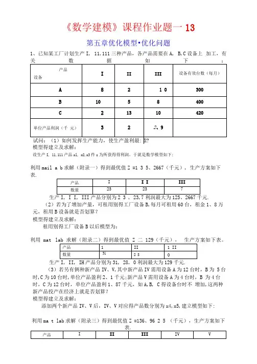 13.建模作业_优化问题