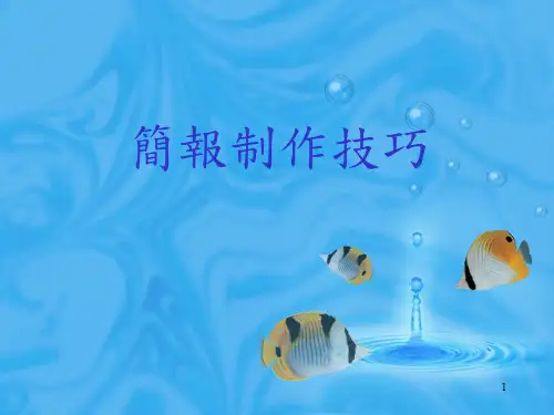 PPT简报制作技巧ppt课件