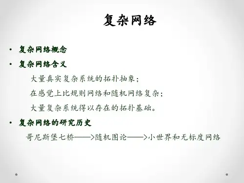 复杂网络概述