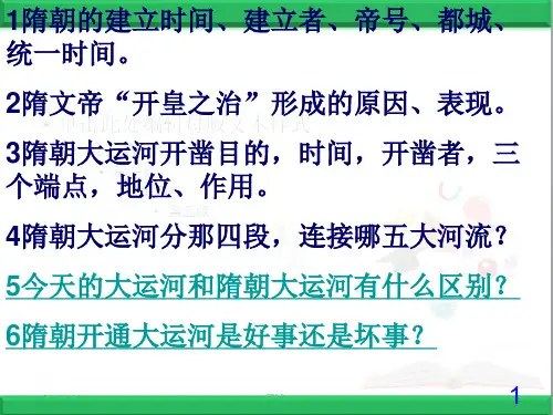 最新部编人教版七年级历史下册知识点(共23张PPT)ppt