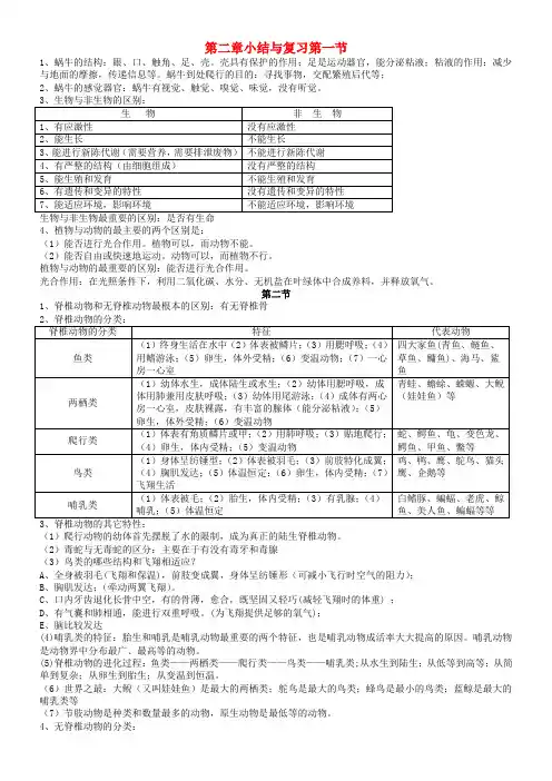 最新-七年级科学上册 第二章小结与复习素材 浙教版 精