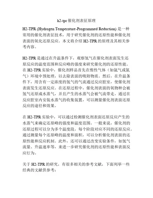 h2-tpr催化剂表征原理