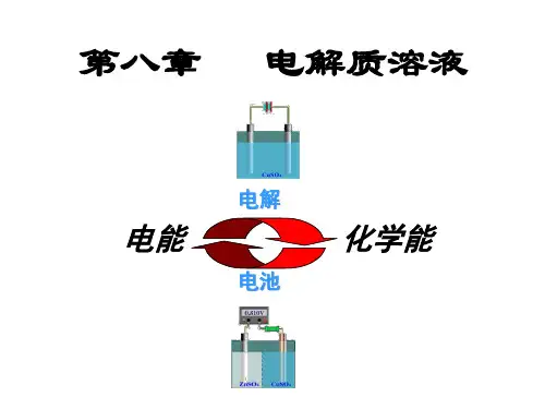 第8章电解质溶液