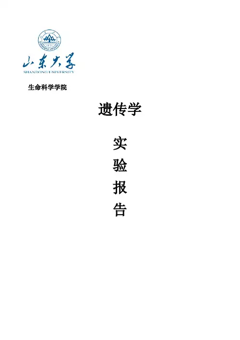 双因子杂交、伴性遗传和三点测交遗传实验报告