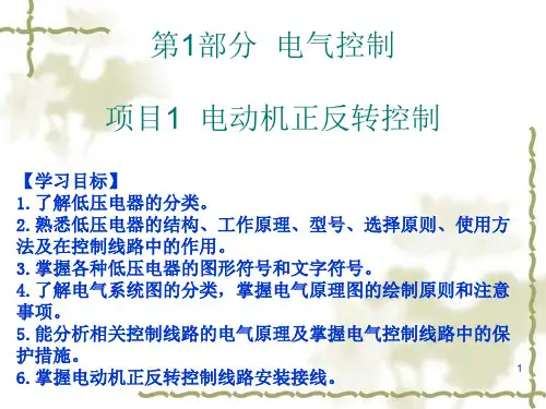 PLC控制电动机正反转控制PPT精品文档