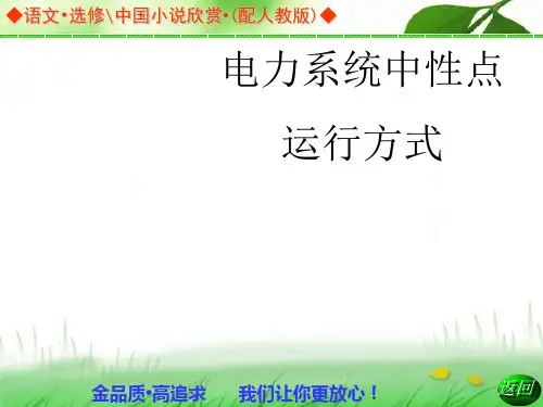 电力系统中性点运行方式