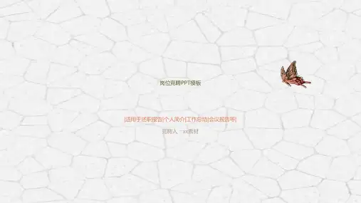 个人简历PPT模板自荐岗位晋升求职竞聘面试自我介绍资料竞选报告 (73)