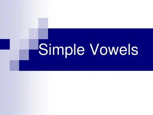 vowels