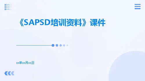 《SAPSD培训资料》课件