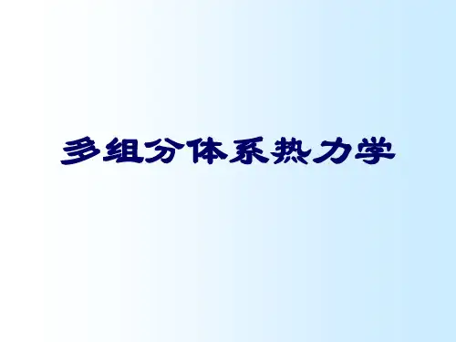 多组分体系热力学解析